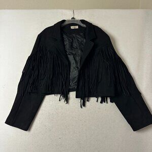 Saints‎ & Hearts Faux Suede Fringe Jacket Sz 3X cowboy Carter concert Beyonce